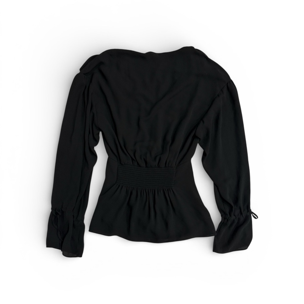 All Saints Women’s Smocked waist top Black Size XS - Picture 4 of 12